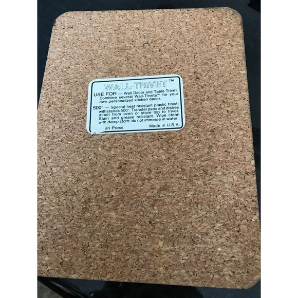 Vintage 1970's Artichoke Wall-Trivet Potpourri Press Kitchen Décor Made In U.S.A - Picture 3 of 4